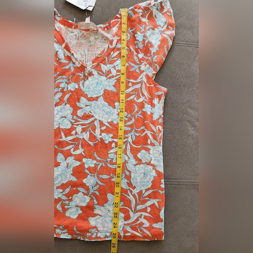 Philosophy Republic Clothing Ruffle Sleeve Tee - ORANGE - MEDIUM **NEW - Picture 9 of 10